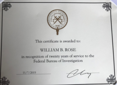 FBI service award
