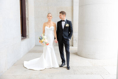 wedding at the westin great southern indoor portraits