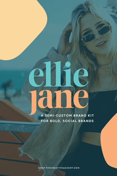 bold fonts for ellie jane logo design