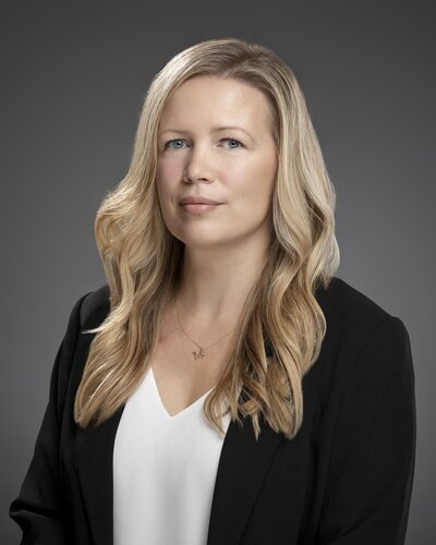 Nonprofit leader studio portrait by Edmonton headshots photographer