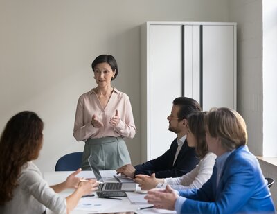 A group of women having a discussion about menopause support and health strategies.