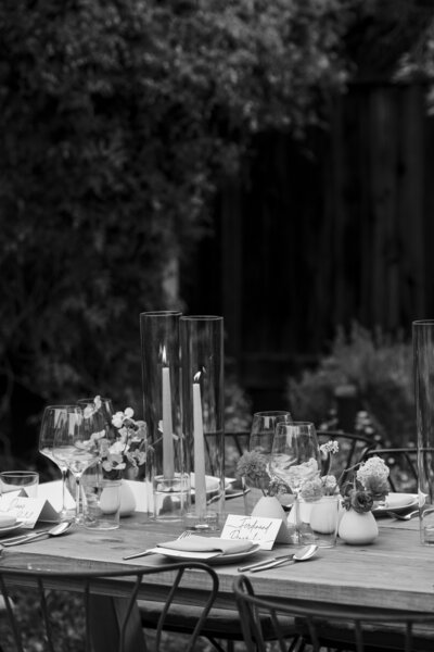 romantic garden wedding reception details 