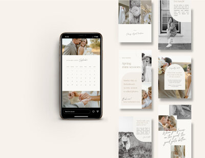 Neutral photography Instagram templates 