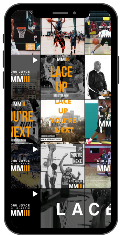 Instagram Feed for a Premier Basketball Tournament