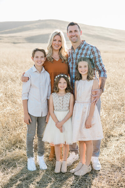 family photo in irvine california