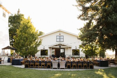 An outdoor wedding venue in Jackson Hole