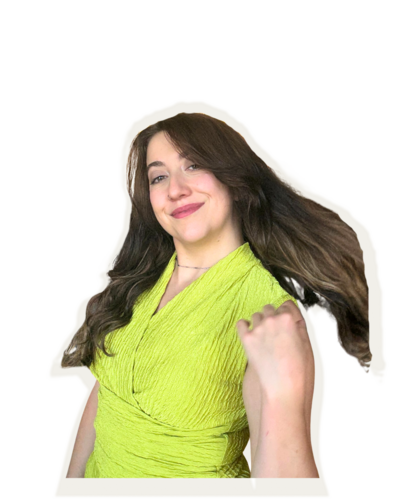 Memphis local web designer Madison confidently flipping her hair.