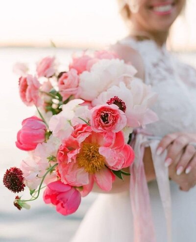 Beautiful bridal floral bouquet