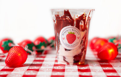 Chocolate covered strawberries from Brucie's Berries
