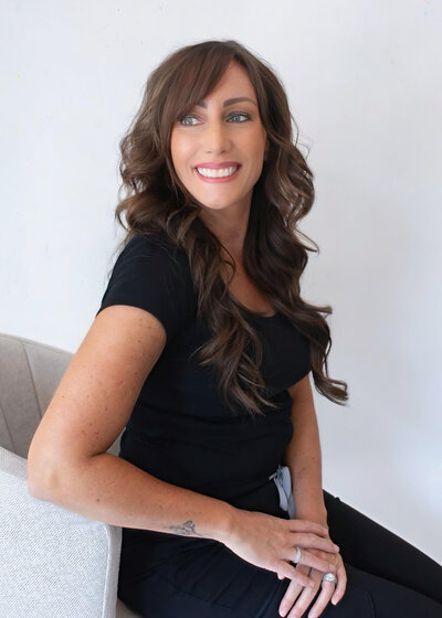 Photo of Jennifer Florio-Bruno, RN, Registered Nurse at Refined Medical NY in East Setauket Long Island, assisting patients with medical and wellness treatments.