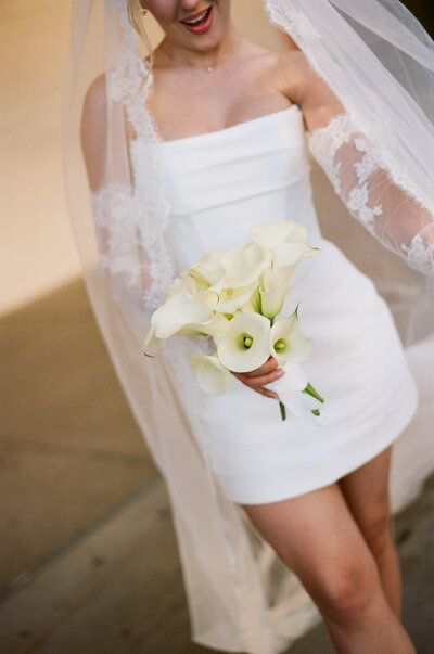 bride and groom at Red Earth Venue in Moab Utah