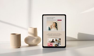 esimerkkikuva yhdestä nettisivupohjastani, mikä on suunniteltu valokuvaajille