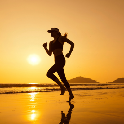 beach run