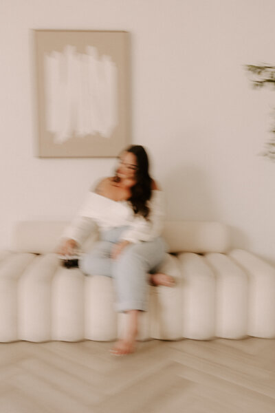 Blurred picture of Sharlie Faye, destination wedding and boudoir photographer