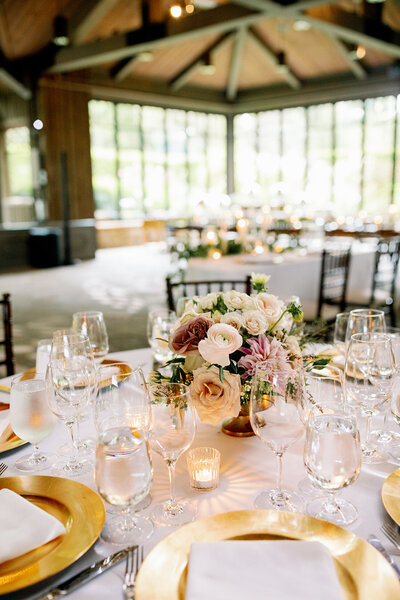 Wedding Reception Details at The Farm at Old Edwards Inn in Highlands NC