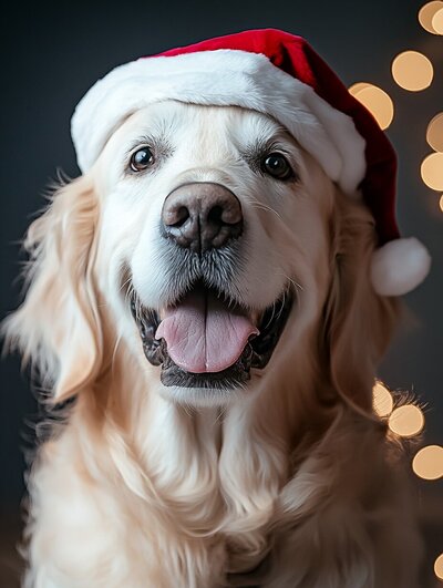 golden retriever xmas