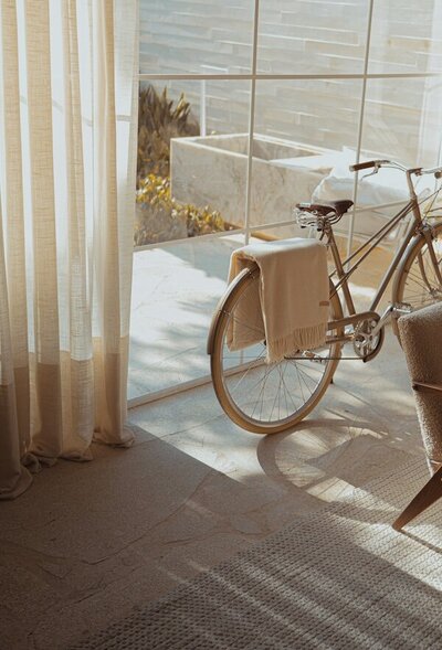 Bicycle representing joyful movement and active living—encouraging natural ways to support hormone health and wellness in midlife