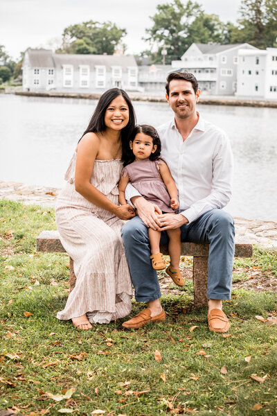 Family having having fun at their ct family photoshoot