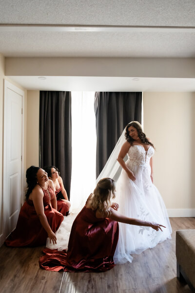 wedding photos at Coffee Oysters & Champagne Bar in Toronto