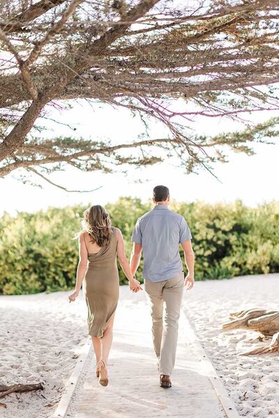 Carmel beach Engagement photos - Carmel California