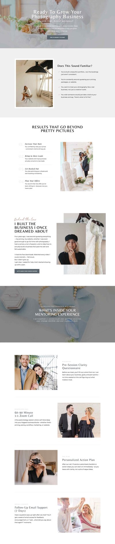 Easy to update Showit website for Coaches, VAs and Service Providers