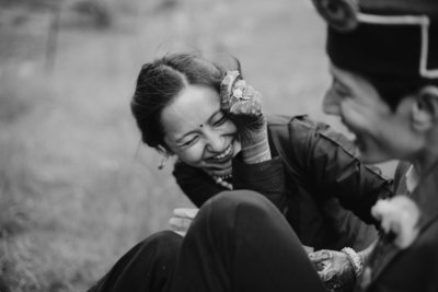 BLACK AND WHITE WEDDING PHOTO | ROHTANG PASS