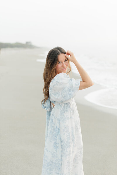 Stunning senior portrait of a senior girl posing for the camera