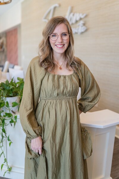 Woman smiling