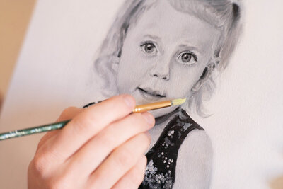 Austin Texas Photographer that paints wedding portraits