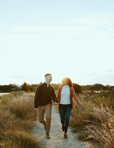 Black couple Paisley and Malik couples session Located at Fort Monroe in Hampton Virginia