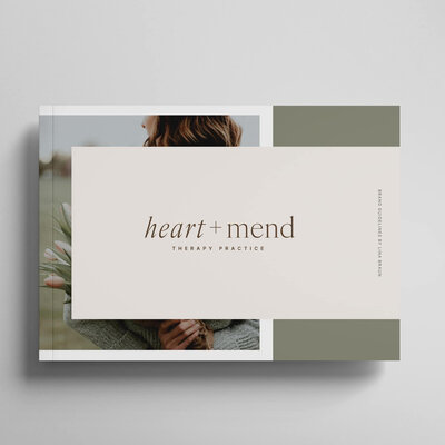 heart + mend brand guidelines cover