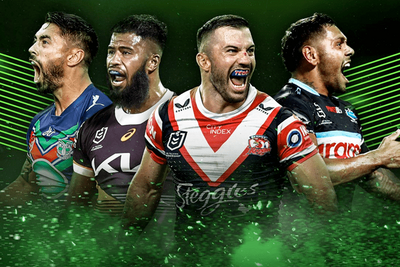 Event DJ performing at Allianz Stadium for 2025 NRL Rugby League season entertainment