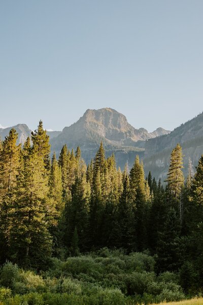 Mountains in Hyalite Canyon, Bozeman.