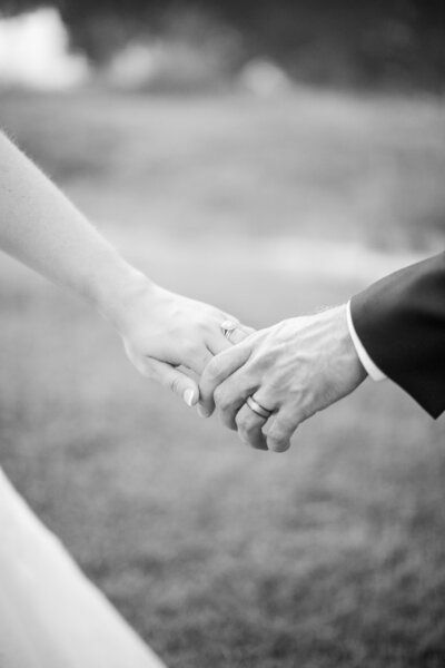 Wedding Rings in black and white