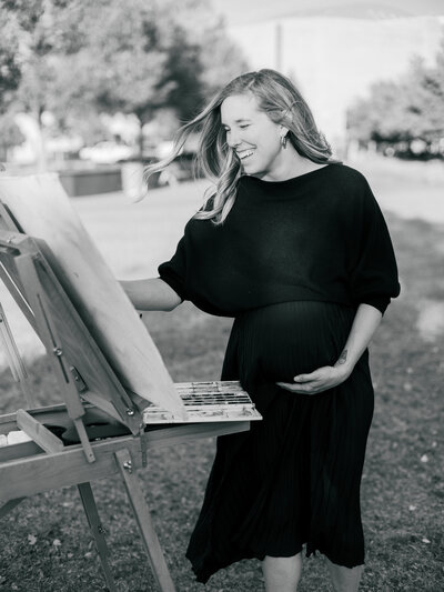 Courtney Kibby, luxury live painter endorsed by Brides of Oklahoma