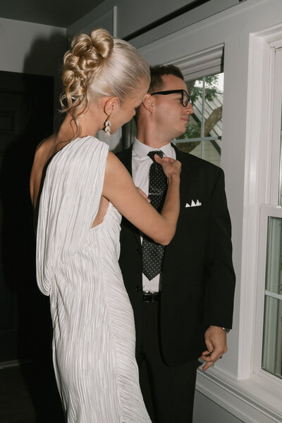 Orlando Wedding Hair and Makeup | Luxury Bridal Hair and Makeup Services in Central Florida Beauty Brigade | Woman wearing an off shoulder dress with a wavy bob