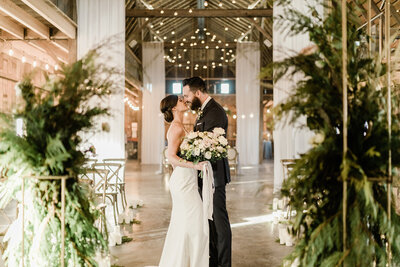 Timeless heritage winter wedding at Countryside Barn, a rustic, country Lethbridge, Alberta wedding venue, featured on the Brontë Bride Vendor Guide.