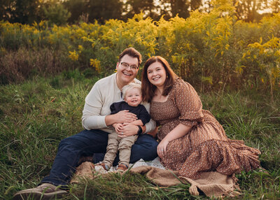 Fall family photo session in Brownsburg