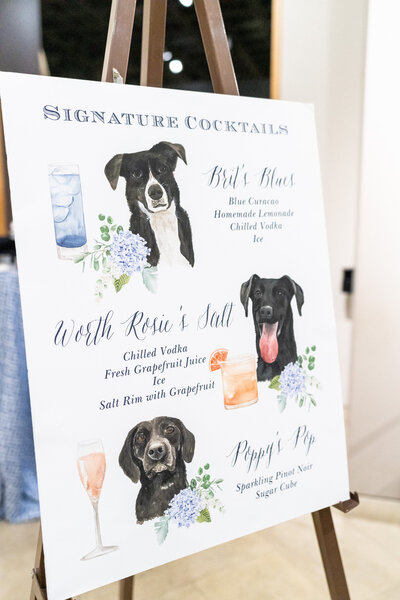 Wedding-Cocktail-Sign-with-Pets-The-Welcoming-District