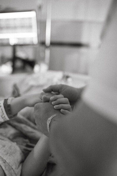 Birth photography by ZoeyLynn Photography capturing intimate moments of labor and newborn bonding