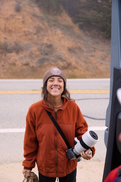 a portrait of me on the pacific highway 101 in california