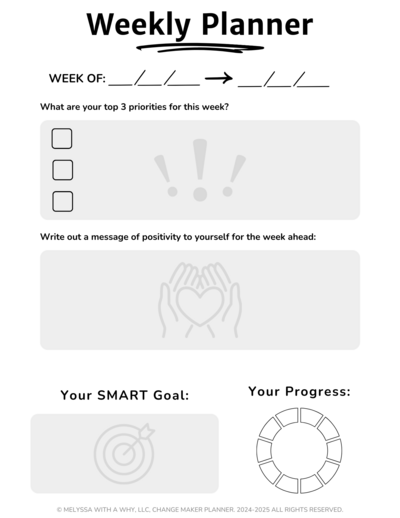 CMJ - Weekly Planner