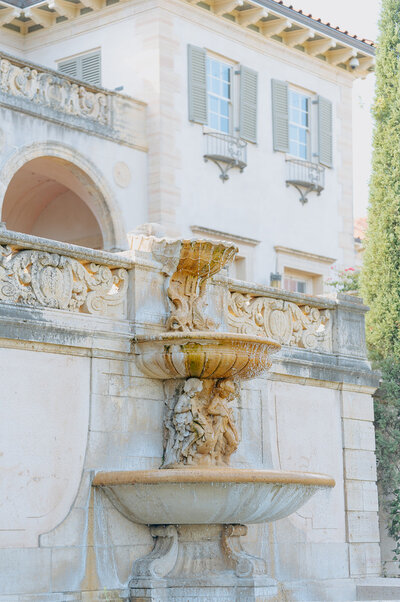 fountain against a wall