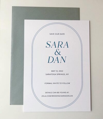 modern wedding invitation