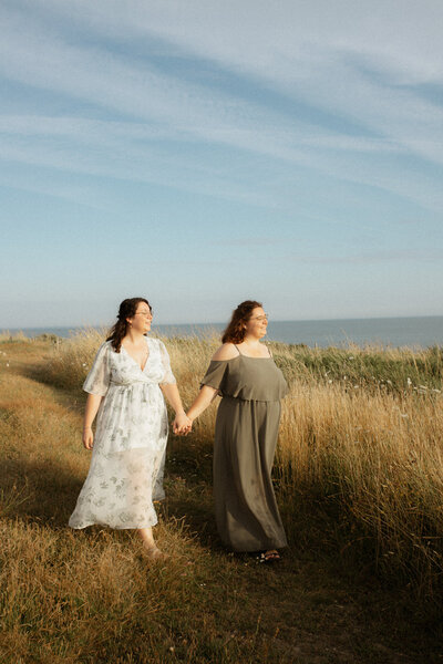 Séance photo couple plage St Nazaire