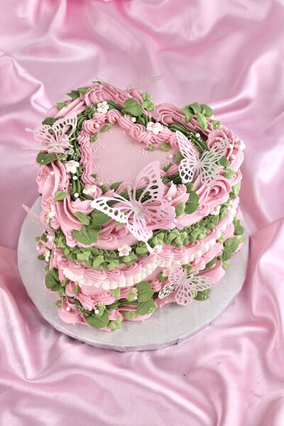 Roses and Ruffles Cake
