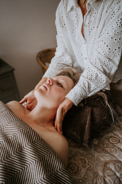 Hoofdmassage tijdens Ontspanningsmassage