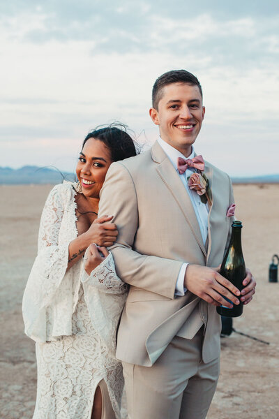 Las Vegas Dry Lake Bed elopement