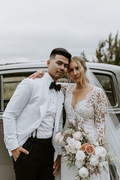 Vintage glamour meets timeless romance at Meadow Muse captured by Tim & Court Photo and Film, joyful and adventurous wedding photographer and videographer in Calgary, Alberta. Featured on the Bronte Bride Blog.