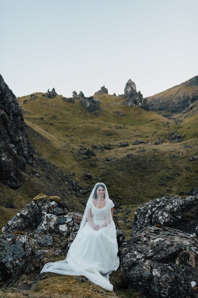 Documentary bridal portraits in Scotland